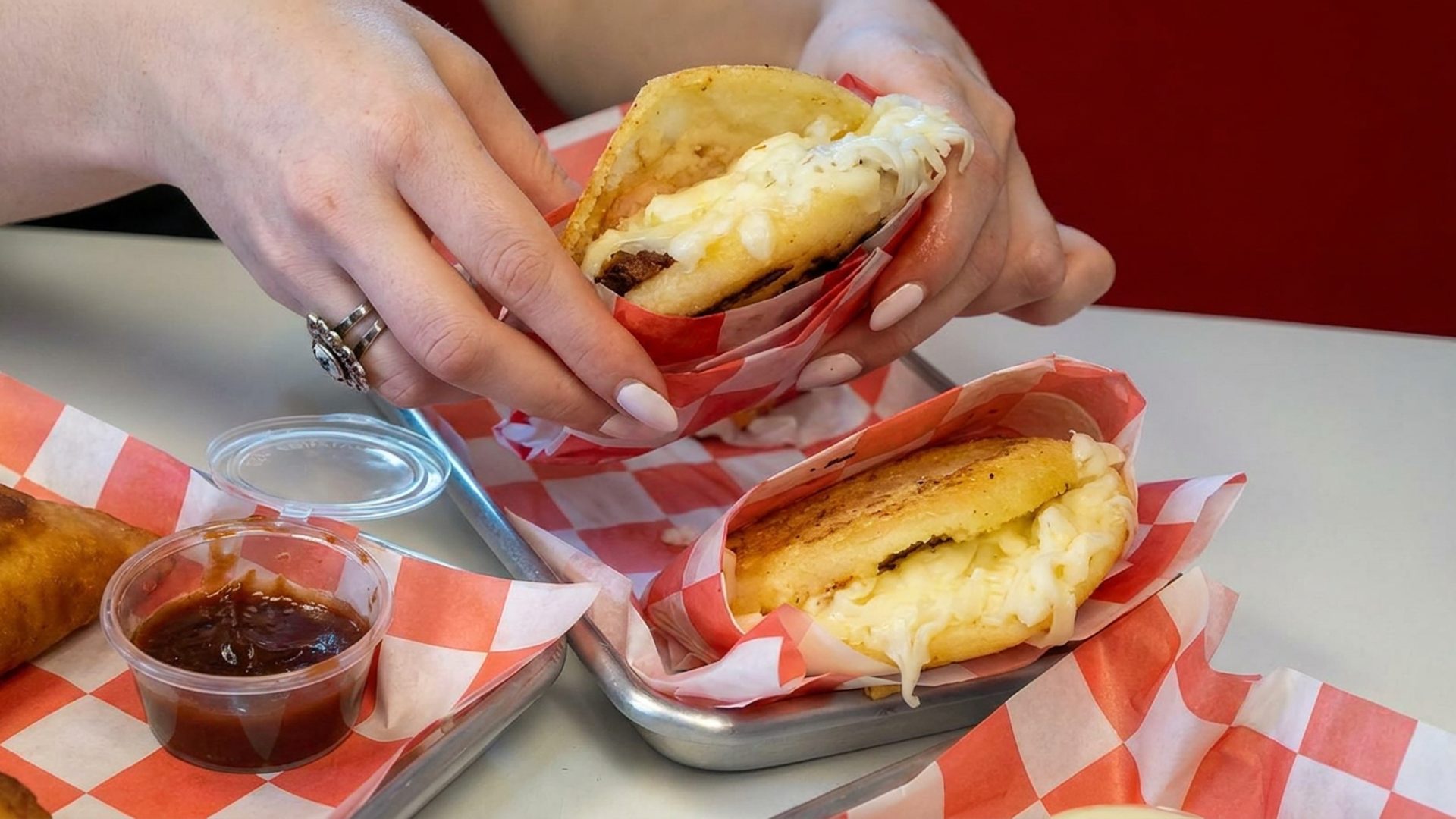 Arepas and empanadas, made with heart